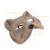 Alipis Mask Plush Cat Fox Mask Realistic Cat Masks Stuff