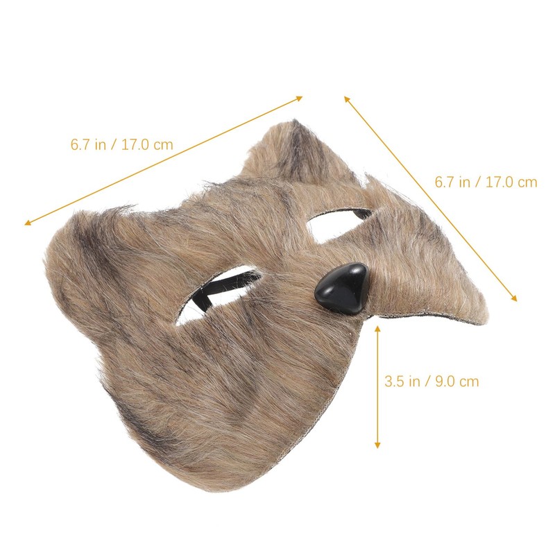 Alipis Mask Plush Cat Fox Mask Realistic Cat Masks Stuff