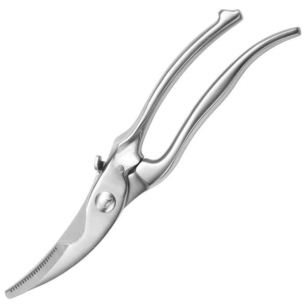 MITSUMOTO SAKARI Japanese Kitchen Scissors, All Steel Kitchen Shears, Professional