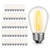 GvvooHome 48 Pack LED S14 Replacement Light Bulbs, Shatterproof Outdoor