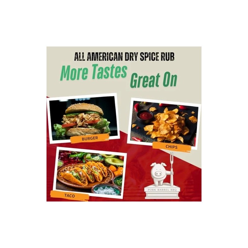 Pork Barrel BBQ All American Seasoning Mix, Dry Rub Perfect