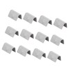 12Pcs Car Wind Rain Deflector Channel Stainless Steel Fixing Retaining