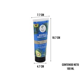 Arbol Verde Mascarilla para el cabello Natural con Aceite de Girasol, Aceite de Coco, Aceite de Aguacate. 180 ml.                                     