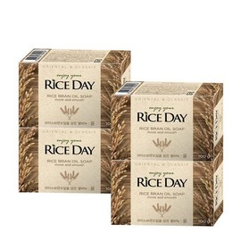 Lion Rice Day Yoon 100g 4 packs Rose of Sharon Charcoal Soap 90g 4 packs / 라이온 라이스데이 윤 100g 4입 무궁화 참숯 때비누 90g 4입