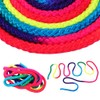Keenso Rainbow Gymnastics Rope, 2.8m Rainbow Color Rhythmic Gymnastics Rope