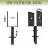 Nrspp 4x4 Concrete Post Anchor 6 Pcs (Inner Dia 3.6"x3.6")
