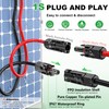 Oududianzi Solar Extension Cable 50Ft, Solar Wire 10AWG, 10 Gauge