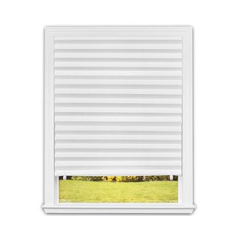 Redi Shade No Tools Original Light Filtering Pleated Paper Shade White, 36 in x 72 in, 6 Pack