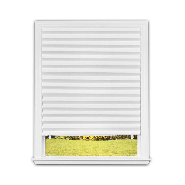 Redi Shade No Tools Original Light Filtering Pleated Paper Shade White, 36 in x 72 in, 6 Pack