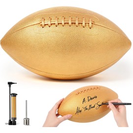Hiboom - Juego de fútbol con aguja de bomba de aire, colección para firma de trofeos, aniversario, cumpleaños, graduación, entrenador de agradecimiento