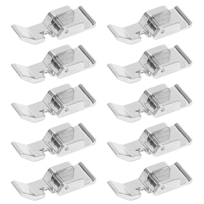 10Pcs Zipper Foot Stainless Steel Multifunctional Strong Practical Sewing Machine