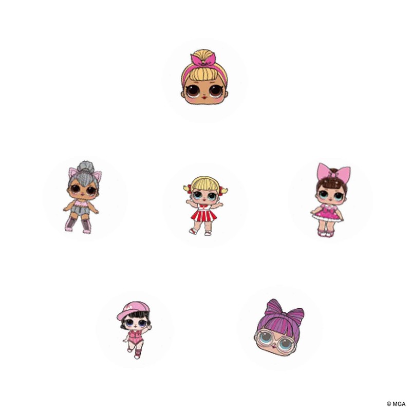 SES Creative 14193 L.O.L. Surprise L.O.L. Nail transfers, Bunte Aufkleber