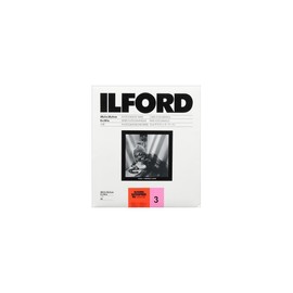 Ilford Ilfospeed RC Deluxe Resin Coated Black & White Enlarging Paper - 8x10-25 Sheets - 1M - Glossy Surface - Grade 3 - for Commercial, Press, Industrial, Advertising, and Display Work