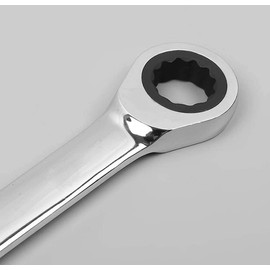 Emsoulnioi Ratchet Wrench 4 in 1 Double-ended Ratchet Glasses Wrench Reversible Ring Ratchet Spanner Double End 16*17-18*19mm