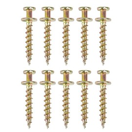 10 Pack Bear Claw Hanger, Brass Plated Steel Picture Hanging Hooks, Self-Drilling, No Pilot Hole Required, Works with D-Rings, Sawtooths, Keyholes and Wire, Holds 30lbs in Drywall or 100lbs Stud