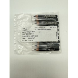 Clarins LOT OF 10 CLARINS CRAYON KHOL - 01 CARBON BLACK - REF# 80003747