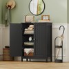 TEENFON Bathroom Cabinet with 2 Doors & Adjustable Shelf, Bathroom