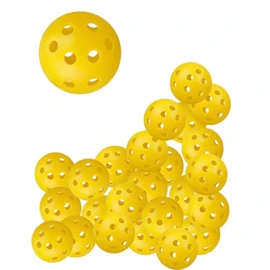 Perforated Balls, Baseball, Batting, Training Balls, Toss Batting, Teebating, Practice (50 Pieces, Yellow)
