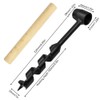 2 Pieces Woodworking Hand Drill, Manual Wrench Manual Auger Drill