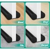 MAXTID Under Door Draft Blocker Black Door Draft Stopper 38"