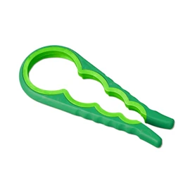 3 PAGEN® Universal Lid Opener for Effortless Opening - Suitable for Various Screw Lids - Ergonomic Soft Grip Prevents Slipping - 4-in-1 Plastic Opener for Seniors - Green