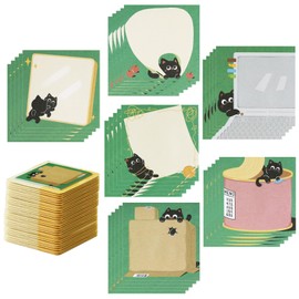 30 Pads Animal Sticky Notes, Cute Note Pads Self Adhesive Cat Notes Memo Pads Notes Page School Tab for School Office Supplies