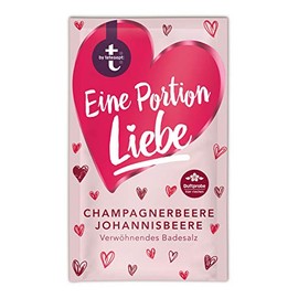 t: by tetesept Bath Additive "Eine Portion Liebe" - Super Fine Powder Crystals with Champagne Berry and Currant - Bath Gift for the Senses - 1 x 60 g