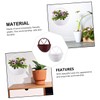 VICASKY 2Pcs Wall Mounted Simulated Rattan Flower Baskets Chic Home