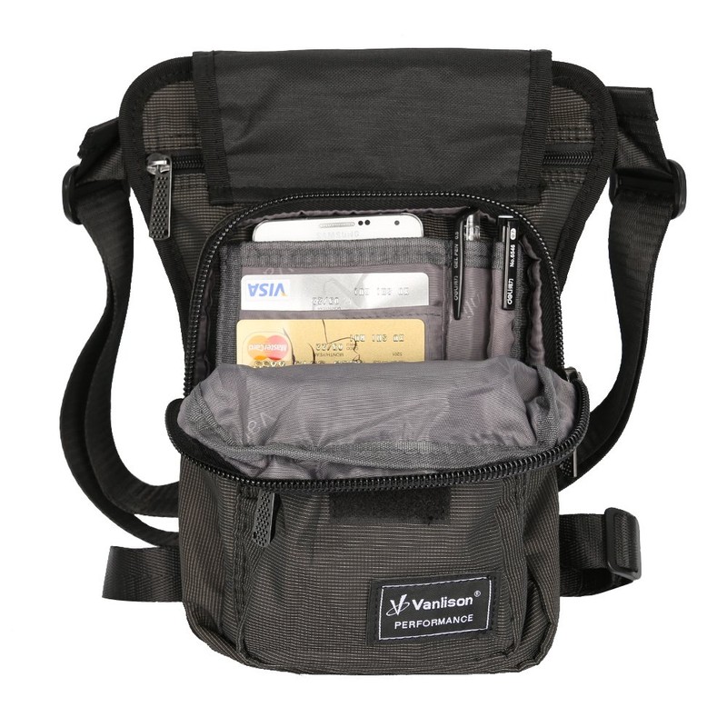 Vanlison bolsa táctica impermeable Airsoft para pierna bolsa de motocicleta
