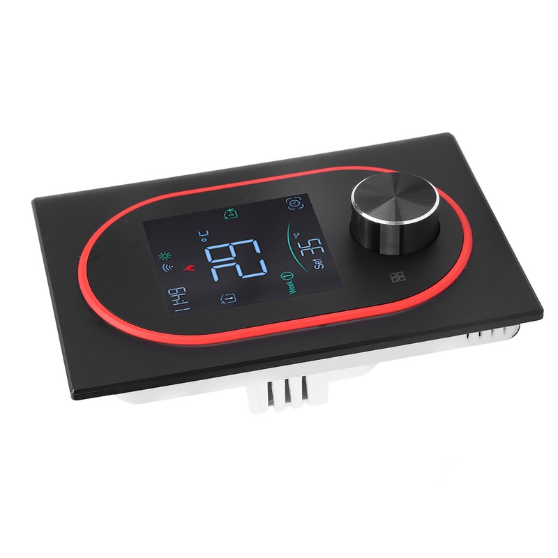Smart Color Thermostat LCD Programmable Knob Control Touchscreen Water Heating