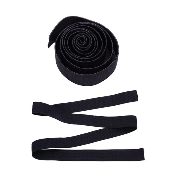 6PCS Black Elastic Bands Wig Accessories for Making Wigs (2.5 cm)