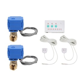 ZLXHDL Water Leak Detectors for Home, Automatic Water Leak Shut Off Valve System,Sensors and Sounds Alarm, Flood Prevention for Laundry,Water Heaters and More