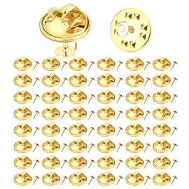 Gold Butterfly Pins, Locking Backs, 50Pcs