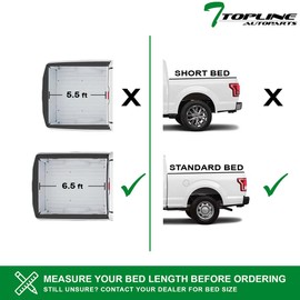 Hidden Snap On Soft Vinyl Truck Bed Tonneau Cover Compatible with 04-15 Titan 6.5 Ft (78") Bed