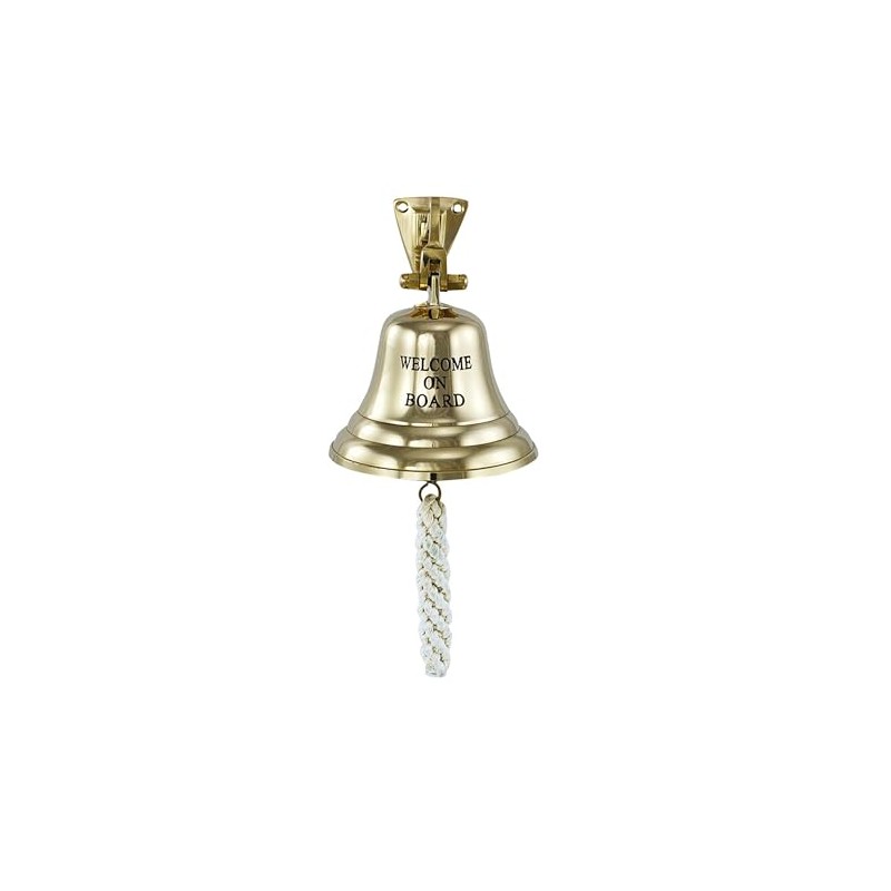 NKlaus 16080 Welcome On Board Bell Brass 10 cm -