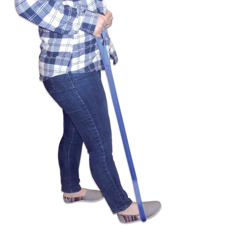 Rehabilitation Advantage 41-Inch-Long Leg Lifter Assist – Rigid Hand Strap