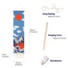 LIGICKY Japanese Decor Long Tapestry Wall Hanging with Tassels Ukiyoe