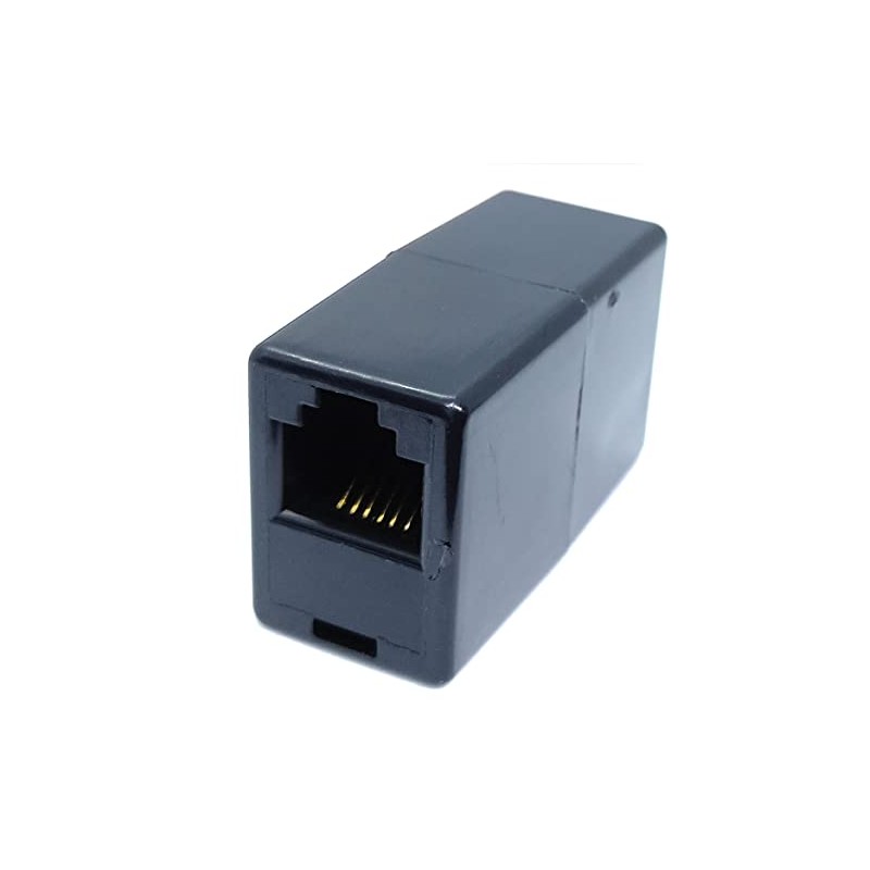 DRUT RJ12 to RJ12 COUPLER ADAPTER (6P6C) In-Line Straight Wired
