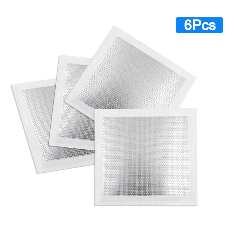 Seimneire 6pcs Drywall Repair Kit, 8" x 8" Self-Adhesive Aluminum