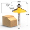 YONICO Cabinet Door Edge Router Bits Set 4 Bit 1/4-Inch