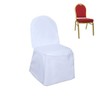 TABLECLOTHSFACTORY White Polyester Banquet Chair Covers