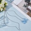 DELORIGIN Earphone Cord Strap with Anti-Lost AirPods Chain Holder Stainless