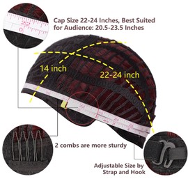 AISI HAIR AISI HAIR Curly Bob Wig with Bangs Short Wavy Wine Red Color Wigs for Women Bob Style Synthetic Heat Resistant Bob Wigs