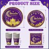 Blushtier 97 Pcs Ramadan Eid Mubarak Party Tableware Set for
