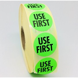 1000 Circle USE First Labels 30mm Diameter