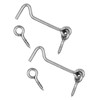 Wideskall 4" inch Heavy Duty Zinc Plated Wire Gate Hook