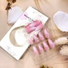 TBRZTR Almond Tip Pink Gradient Press on Nails Medium Length
