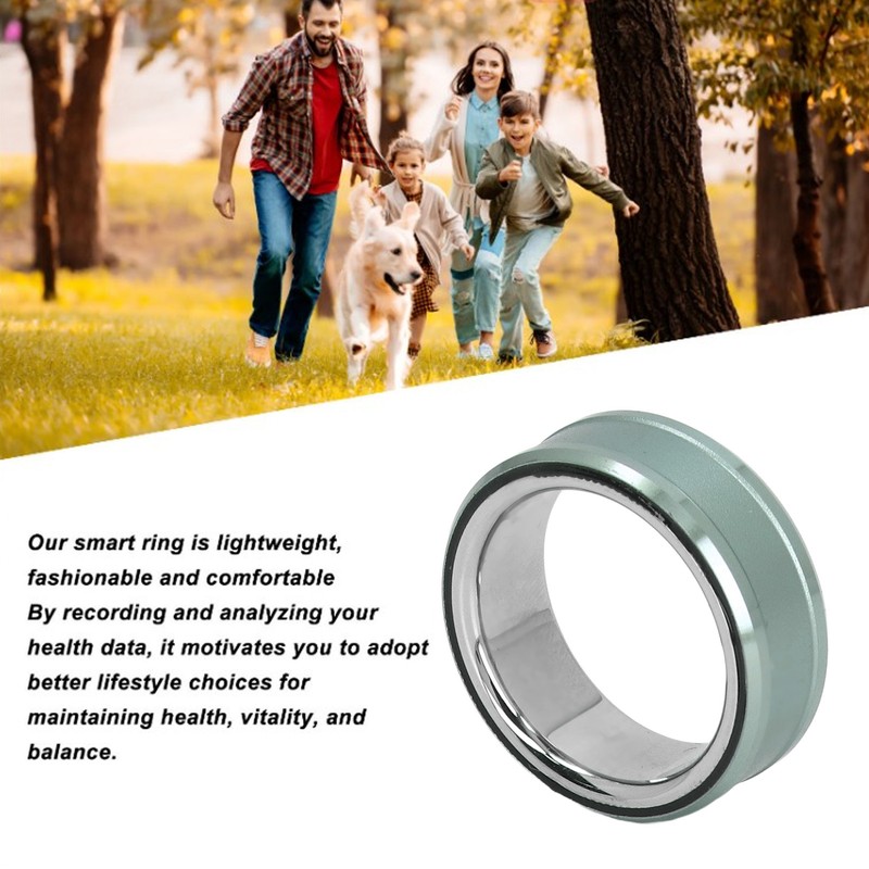 Smart Ring Waterproof Lightweight Ti Alloy Stainless Steel Skin Friendly