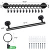 Lunies Hat Rack for Wall with 24 Hooks, Hat Organizer