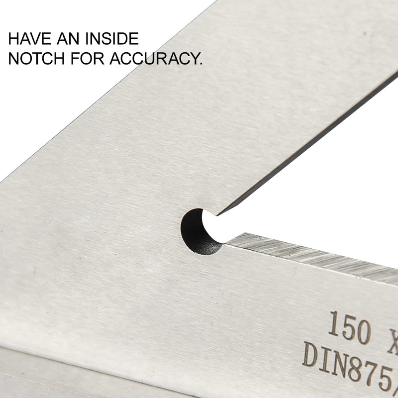 Boomgood 45 Degree Miter Square Machinist Engineer Square with Base
